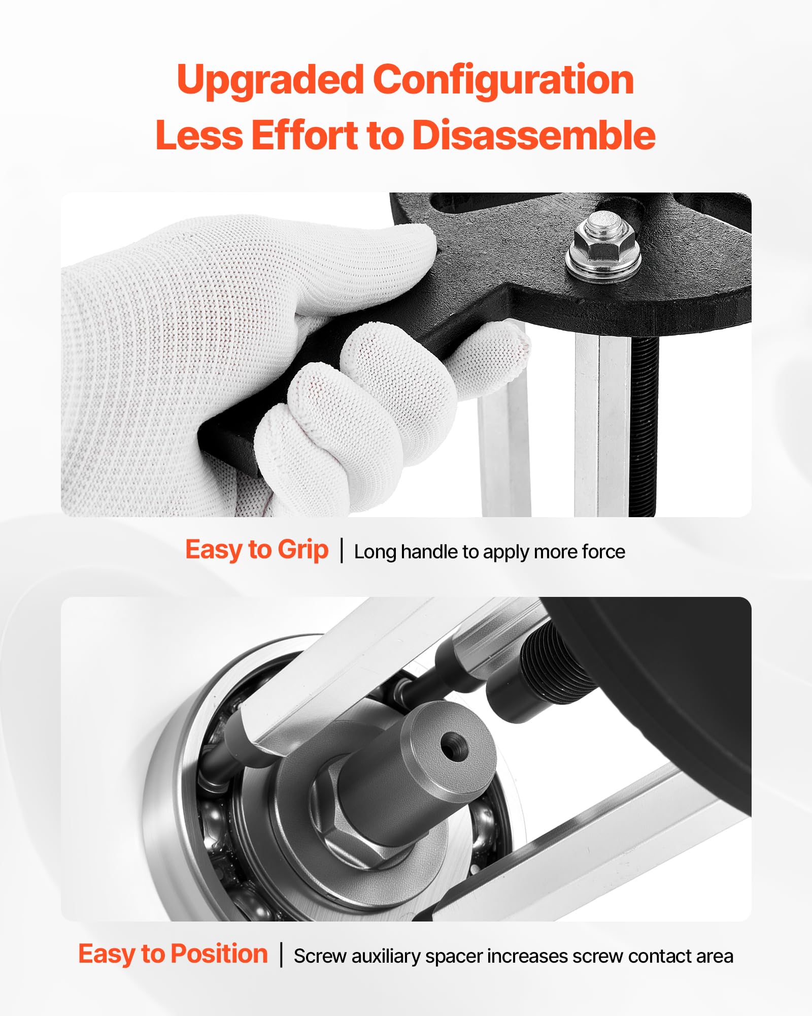 VEVOR 21-in-1 Bearing Puller Set, 21 PCS 3-Jaw Hook Puller for Internal External Bearings and Bearing Without Inner Shaft, Multifunctional Bearing Removal Tool with Heavy Duty Portable Storage Case - Image 5