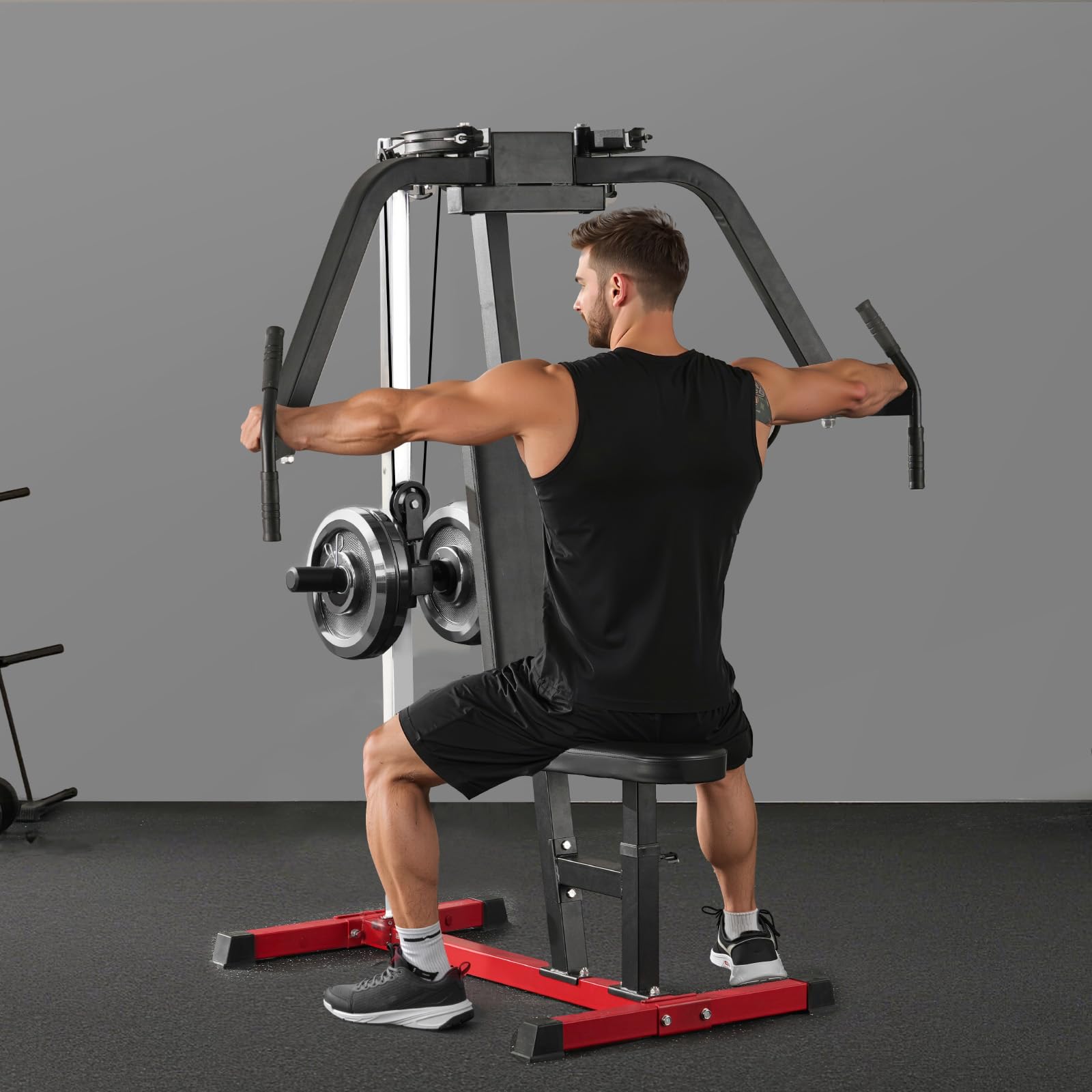 VEVOR Chest Fly Machine, Upper Body Specialty Machine for Home Gym, Adjustable Fly and Reverse Delt Machine, for Chest, Back, Pectoral, Rear Deltoid and Shoulder Workouts, Hold up to 450LBS - Image 8