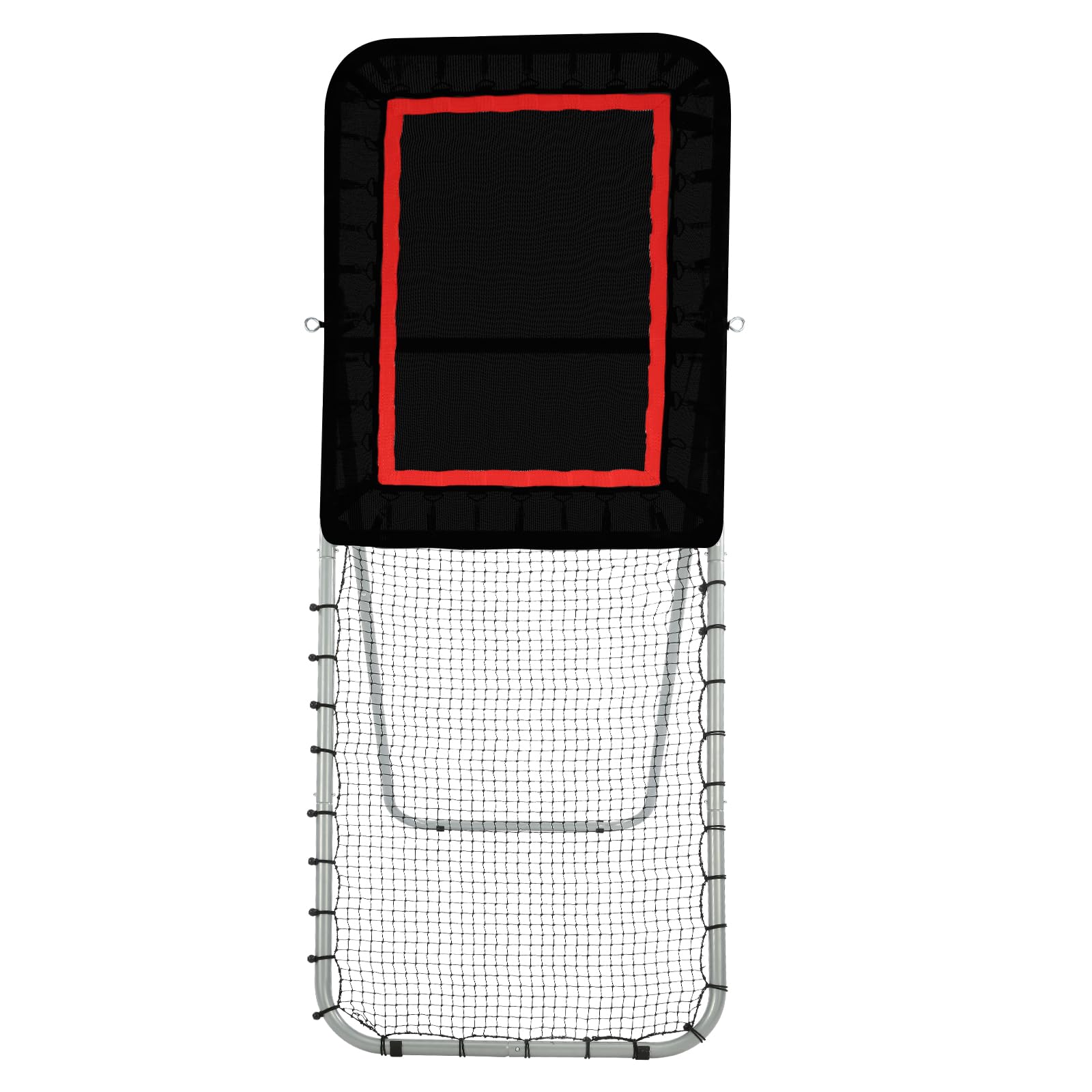 VEVOR Folding Lacrosse Rebounder for Backyard, Volleyball Bounce Back Net, Pitchback Throwback Baseball Softball Return Training Screen, Adjustable Angle Shooting Practice Training Wall - Image 9
