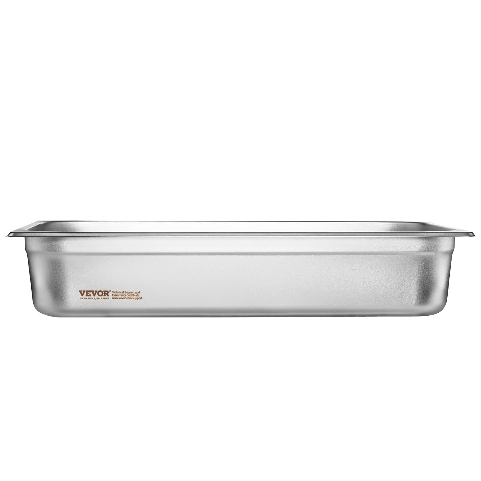 VEVOR Hotel Pan, Full Size Anti-Jam Steam Pans, 0.8mm Thick Stainless Steel 4-Inch Deep Commercial Table Pan, Catering Storage Food Pans, for Industrial & Scientific - Image 12