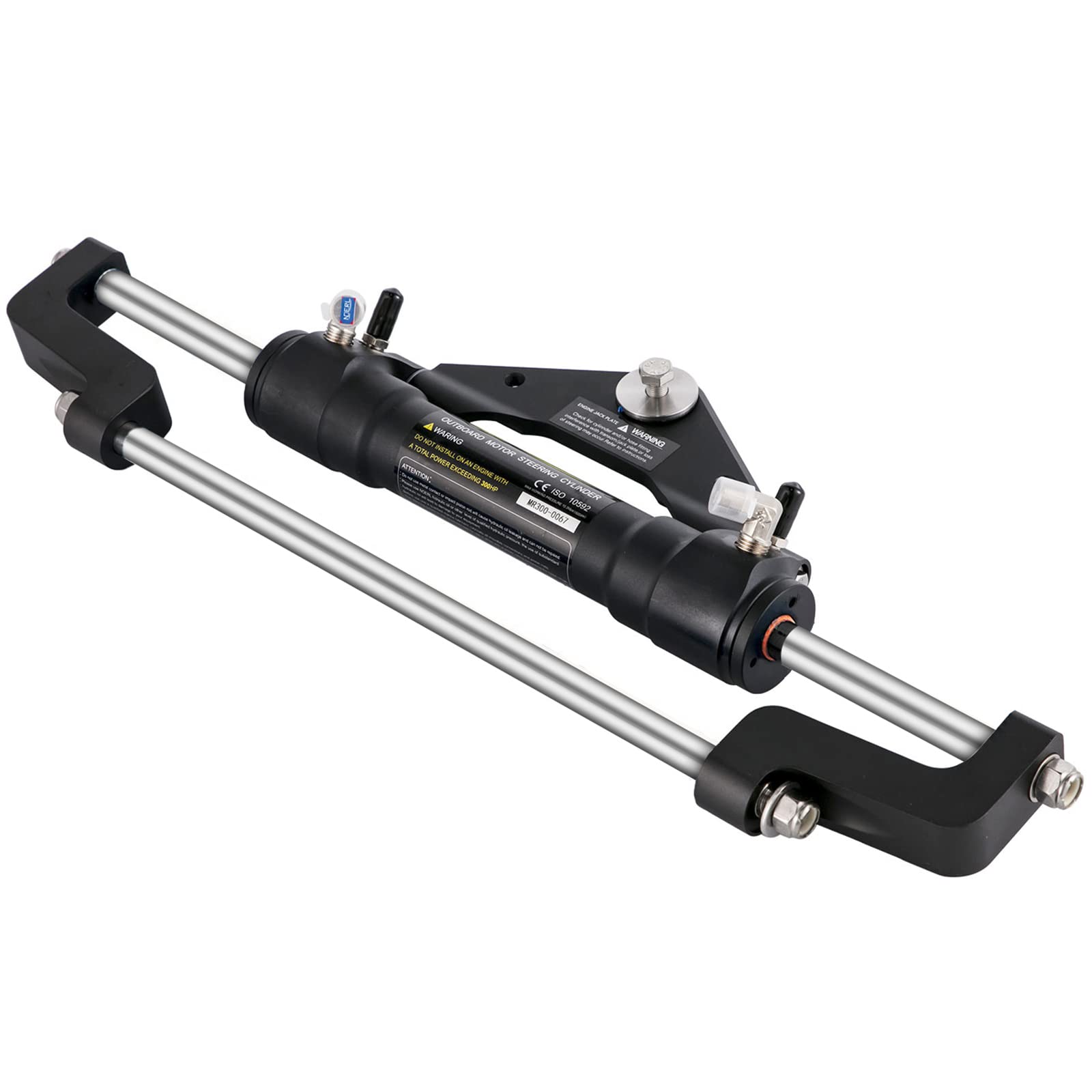VEVOR Hydraulic Outboard Steering Kit, 90/150/300HP Helm Pump Marine Boat Hydraulic Steering System, 13.5 inch Steering Wheel with 10–26 ft Hydraulic Nylon Hose Option - Image 10
