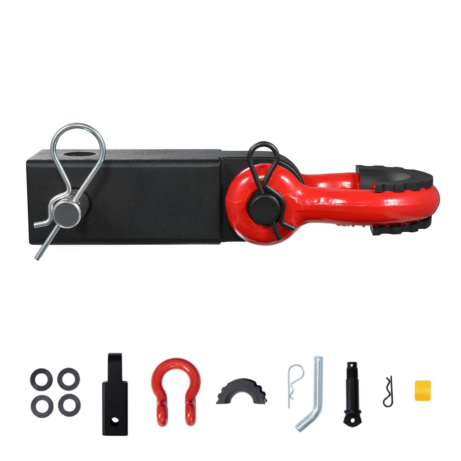 VEVOR Shackle Hitch Receiver, Fits 2" Receivers, 52900 lbs Breaking Strength, D Ring Shackle with Trailer Hitch Lock Pin, Heavy Duty Towing Accessories for Trucks, Jeeps, Off-Road Vehicle Recovery - Image 9