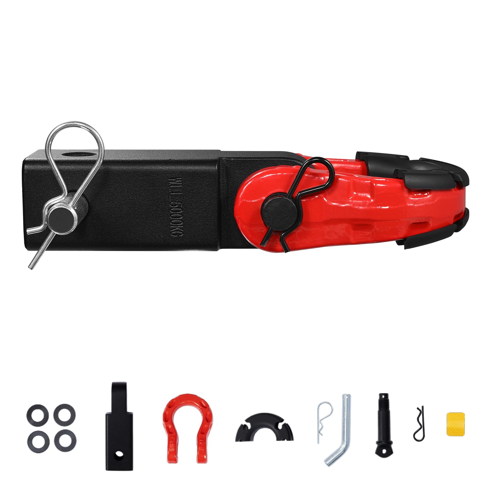 VEVOR Shackle Hitch Receiver, Fits 2" Receivers, 65900 lbs Breaking Strength, D Ring Shackle with Trailer Hitch Lock Pin, Heavy Duty Towing Accessories for Trucks, Jeeps, Off-Road Vehicle Recovery - Image 9