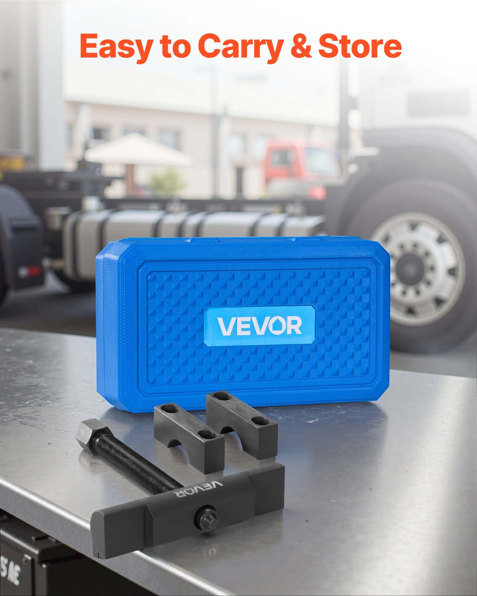 VEVOR Yoke Puller, Made for Class 6-8 Transportation Trucks and Equipment, Heavy Duty Yoke Removal Tool Kit, Automotive Yoke Puller Kit Compatible with Kenworth, Peterbilt, Freightliner, Mack, Volvo - Image 6